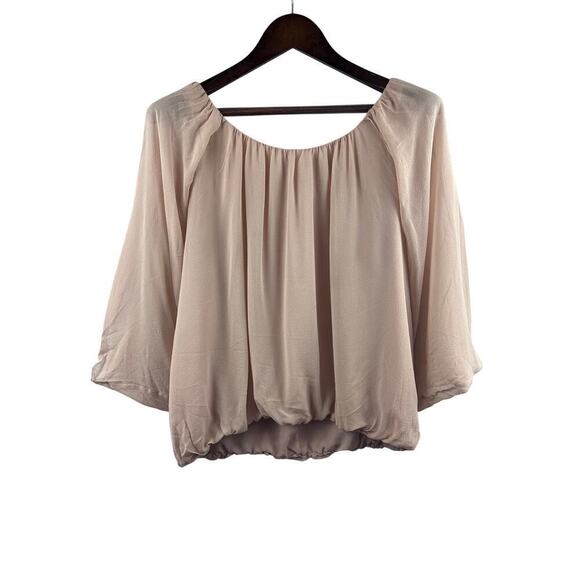 Hinge Tops - Women’s Hinge Size 1 Peachy Nude Flowy Blouse